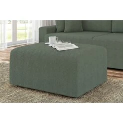 Pouf MILO Tissu Vert 1 Place -Maison Jardin Élégance pouf milo tissu vert 1 place 4