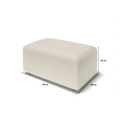 Pouf MILO Velours Côtelé Beige 1 Place -Maison Jardin Élégance pouf milo velours cotele beige 1 place 5