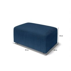 Pouf MILO Velours Côtelé Bleu Cobalt 1 Place -Maison Jardin Élégance pouf milo velours cotele bleu cobalt 1 place 5