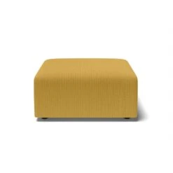 Pouf MILO Velours Côtelé Jaune 1 Place 7 Pouf MILO Velours Côtelé Jaune 1 Place -Maison Jardin Élégance pouf milo velours cotele jaune 1 place 1