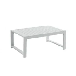 Salon De Jardin ALDO Aluminium 4 Places Coloris Blanc -Maison Jardin Élégance salon de jardin aldo aluminium 5 places coloris blanc 6