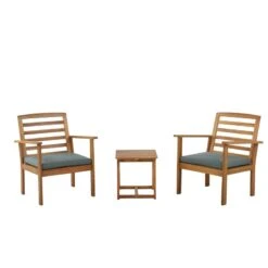 Maison Jardin Élégance -Maison Jardin Élégance salon de jardin loma en bois d acacia coloris vert 2 places 1