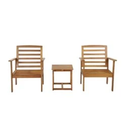 Salon De Jardin LOMA En Bois D'acacia Coloris Vert 2 Places -Maison Jardin Élégance salon de jardin loma en bois d acacia coloris vert 2 places 5