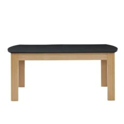 Table à Manger DAVIA Noir Et Effet Chêne 180cm -Maison Jardin Élégance table a manger davia noir et effet chene 180cm 3
