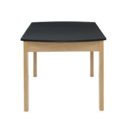 Table à Manger DAVIA Noir Et Effet Chêne 180cm -Maison Jardin Élégance table a manger davia noir et effet chene 180cm 4