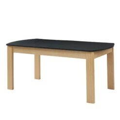 Table à Manger DAVIA Noir Et Effet Chêne 180cm -Maison Jardin Élégance table a manger davia noir et effet chene 180cm 5