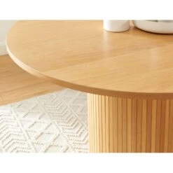 Table à Manger ERNEST Frêne 120cm -Maison Jardin Élégance table a manger ernest placage chene 120cm 2