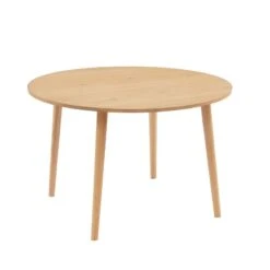 Table à Manger ORATELLO Placage Chêne 120cm -Maison Jardin Élégance table a manger oratello placage chene l120cm 2