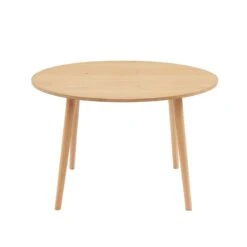 Table à Manger ORATELLO Placage Chêne 120cm -Maison Jardin Élégance table a manger oratello placage chene l120cm 3
