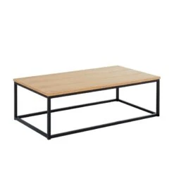 Table Basse BRIXTON Placage Frêne 110cm -Maison Jardin Élégance table basse brixton 3