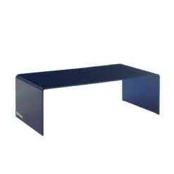 Table Basse PANTONE Verre Courbé Bleu électrique 120cm 10 Table Basse PANTONE Verre Courbé Bleu électrique 120cm -Maison Jardin Élégance table basse pantone verre courbe bleu electrique 120cm 3