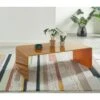 Table Basse PANTONE Verre Courbé Caramel 120cm