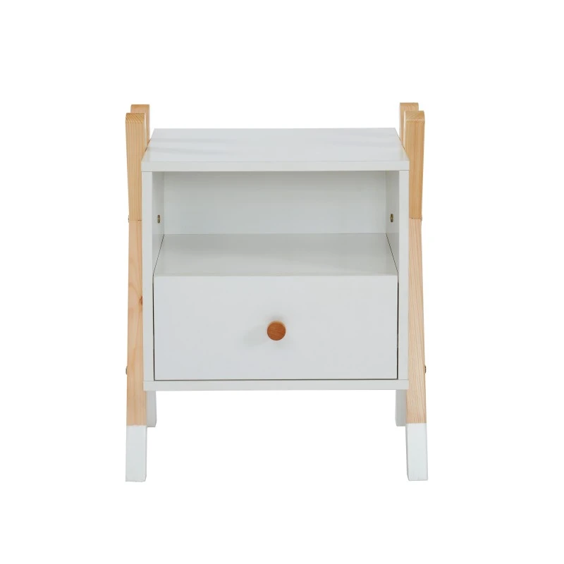 Table De Chevet TIPI Blanc 1 Tiroir 6 Table De Chevet TIPI Blanc 1 Tiroir – Image 6