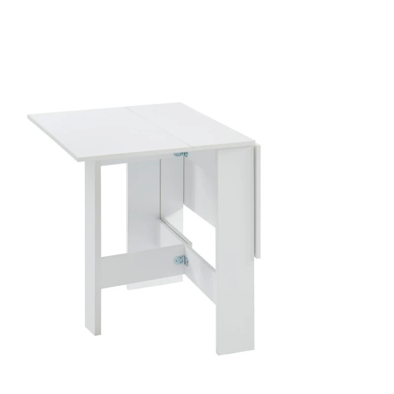 Table Pliable JUNO Blanc 104cm 4 Table Pliable JUNO Blanc 104cm – Image 4