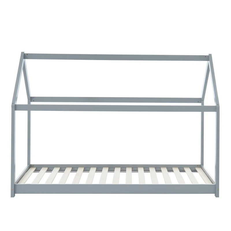 Lit Enfant Cabane TINY Pin Gris 90x190 Sommier Inclus 3 Lit Enfant Cabane TINY Pin Gris 90x190 Sommier Inclus – Image 3