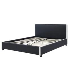 Lit à Led VOLTIGE Simili Noir Et Blanc 140x190 Sommier Inclus 10 Lit à Led VOLTIGE Simili Noir Et Blanc 140x190 Sommier Inclus -Maison Jardin Élégance voltige140 lit led noir blanc 4