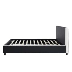 Lit à Led VOLTIGE Simili Noir Et Blanc 140x190 Sommier Inclus 11 Lit à Led VOLTIGE Simili Noir Et Blanc 140x190 Sommier Inclus -Maison Jardin Élégance voltige140 lit led noir blanc 5